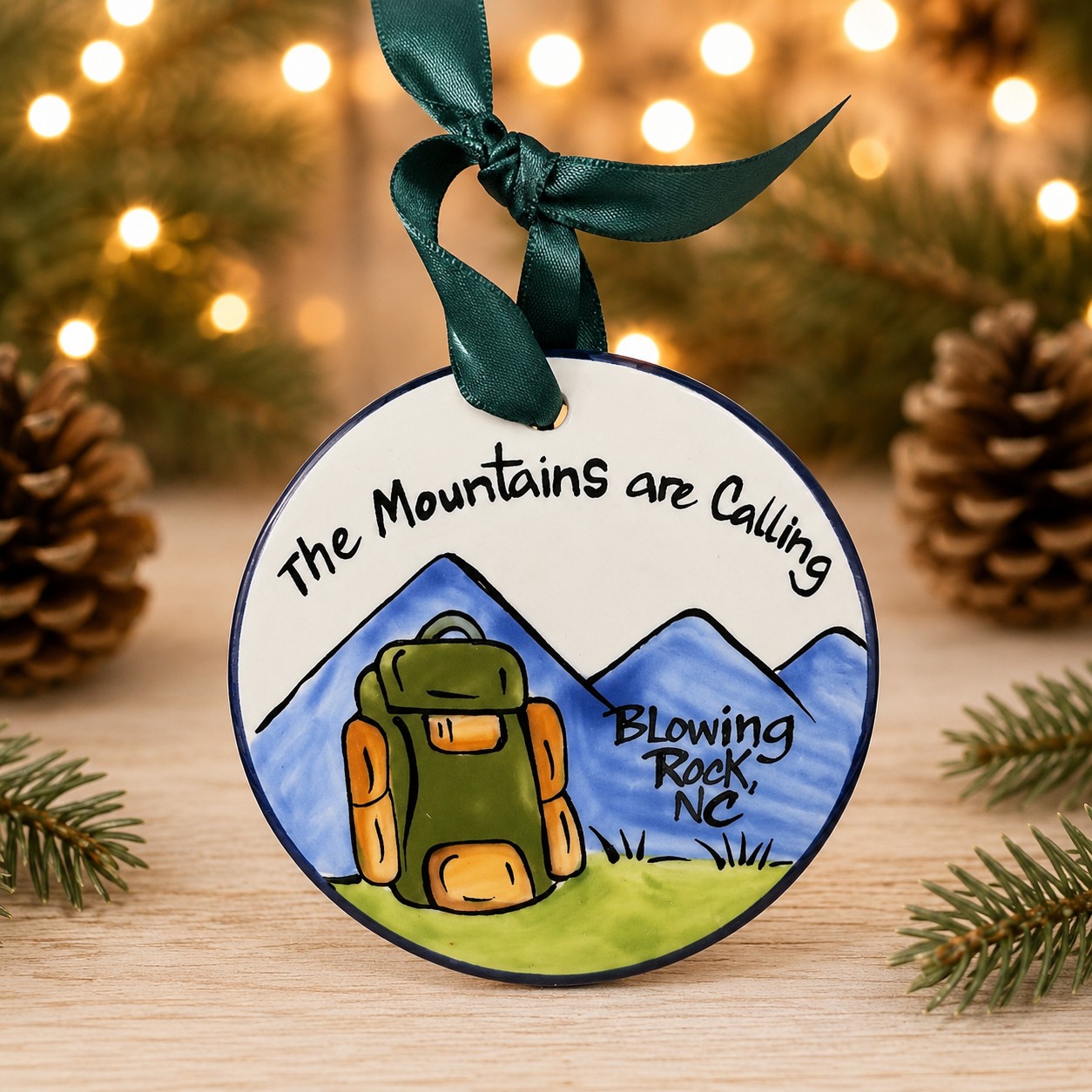 Blowing Rock Mountains Calling Ornament